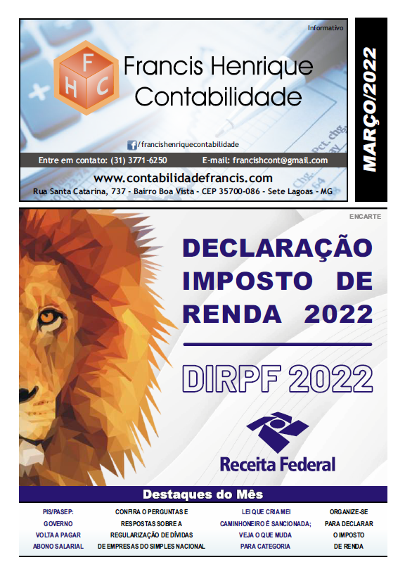 INFORMATIVO MARÇO 2022